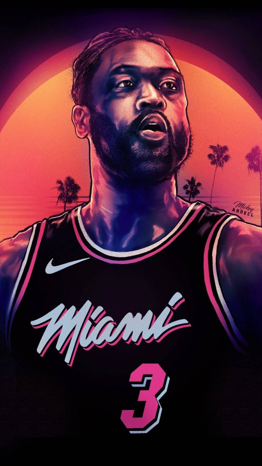 Basketball Iphone Miami Heat Wade Background