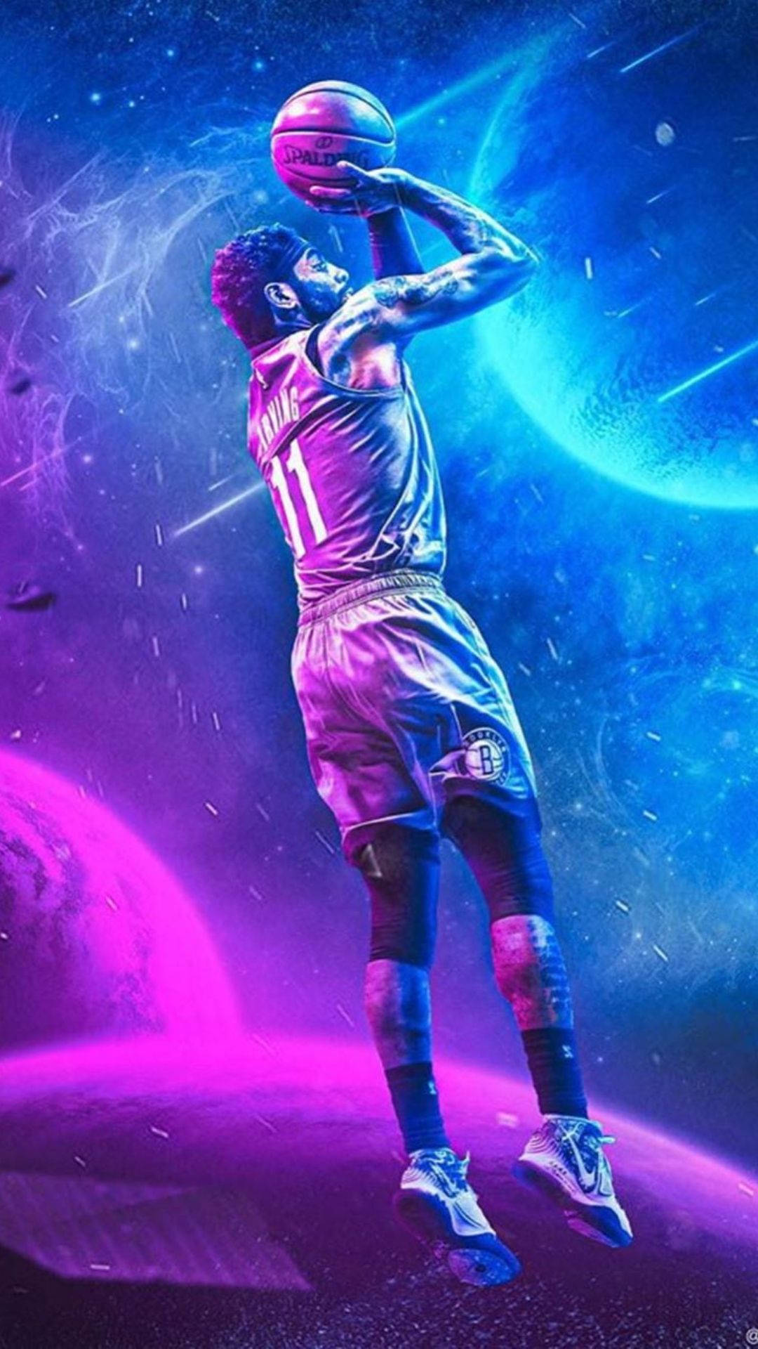 Basketball Iphone Retro Wave Irving Background