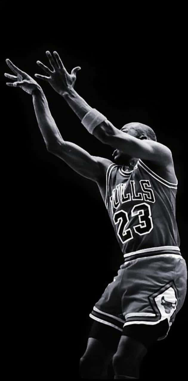 Basketball Michael Jordan Black And White Background