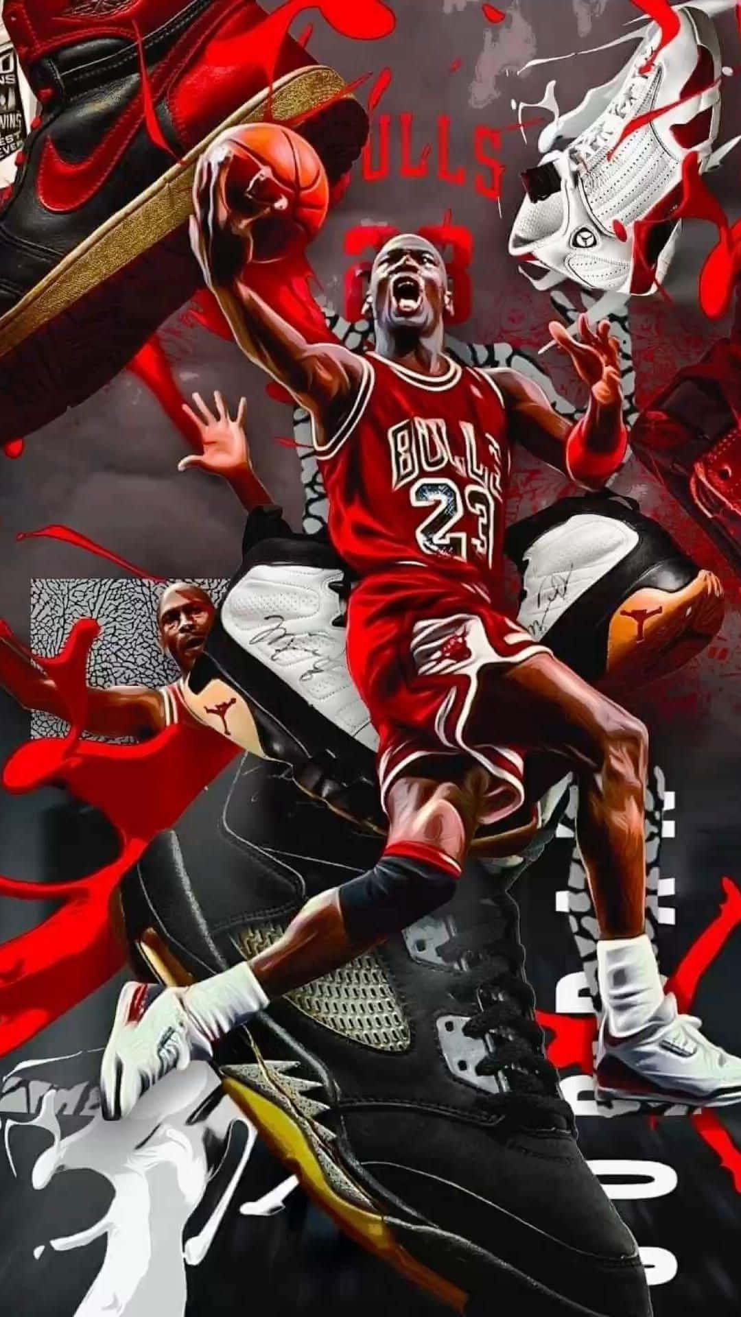 Basketball Michael Jordan Digital Art Background