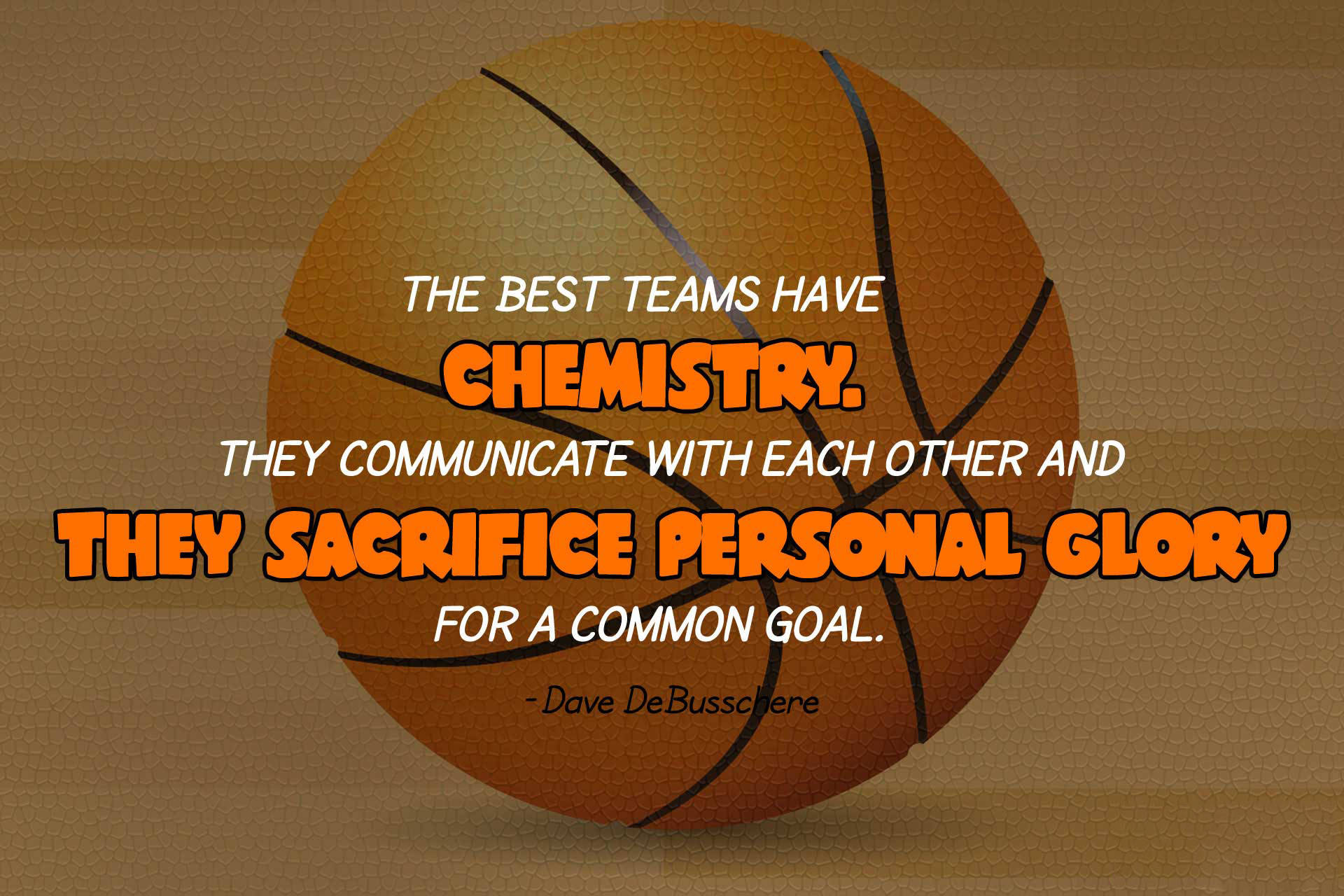 Basketball Motivation Dave Debusschere Quote Background