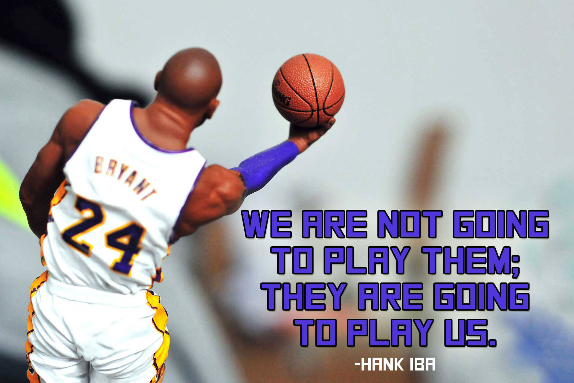 Basketball Motivation Hank Iba Quote Background