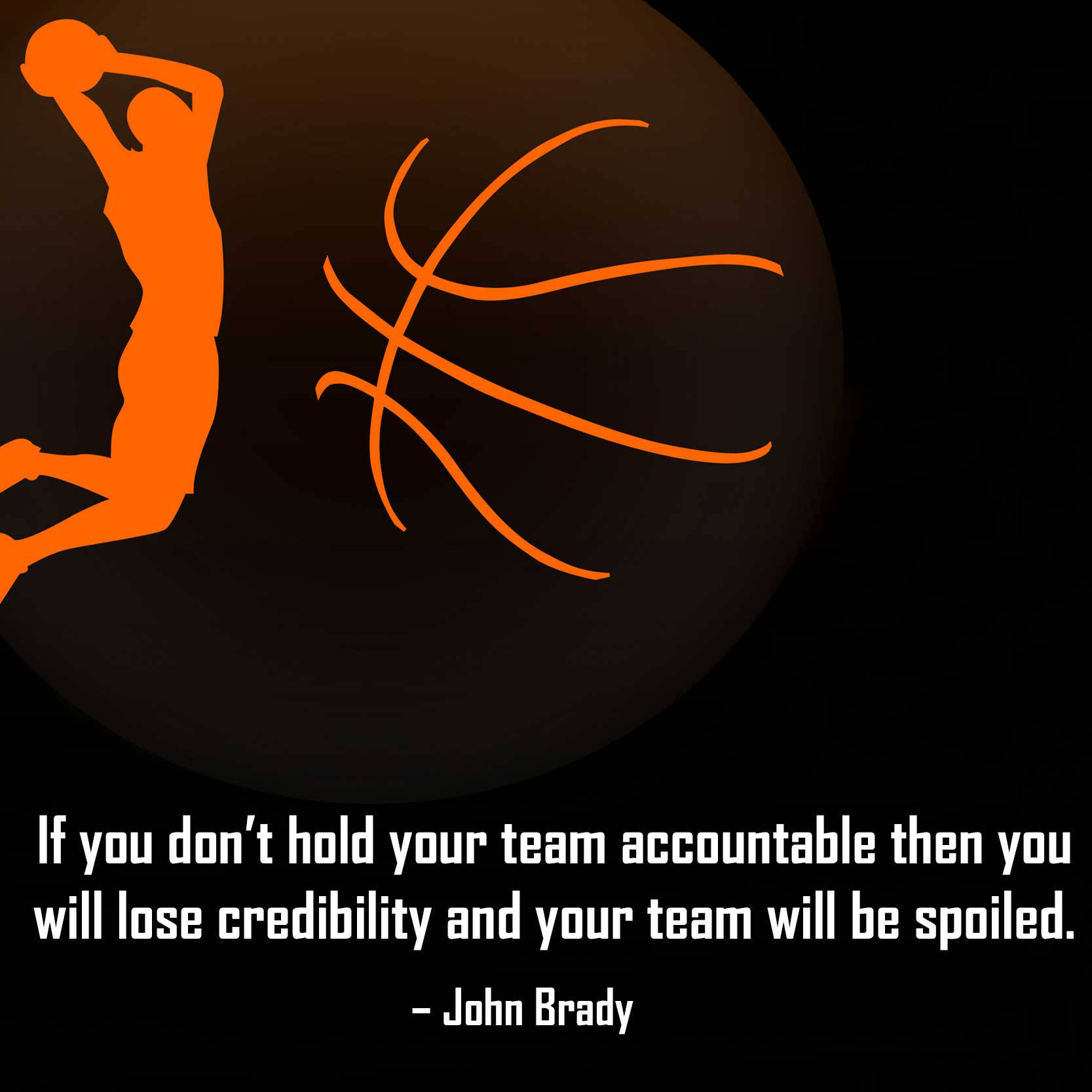 Basketball Motivation Holding Team Accountable Background