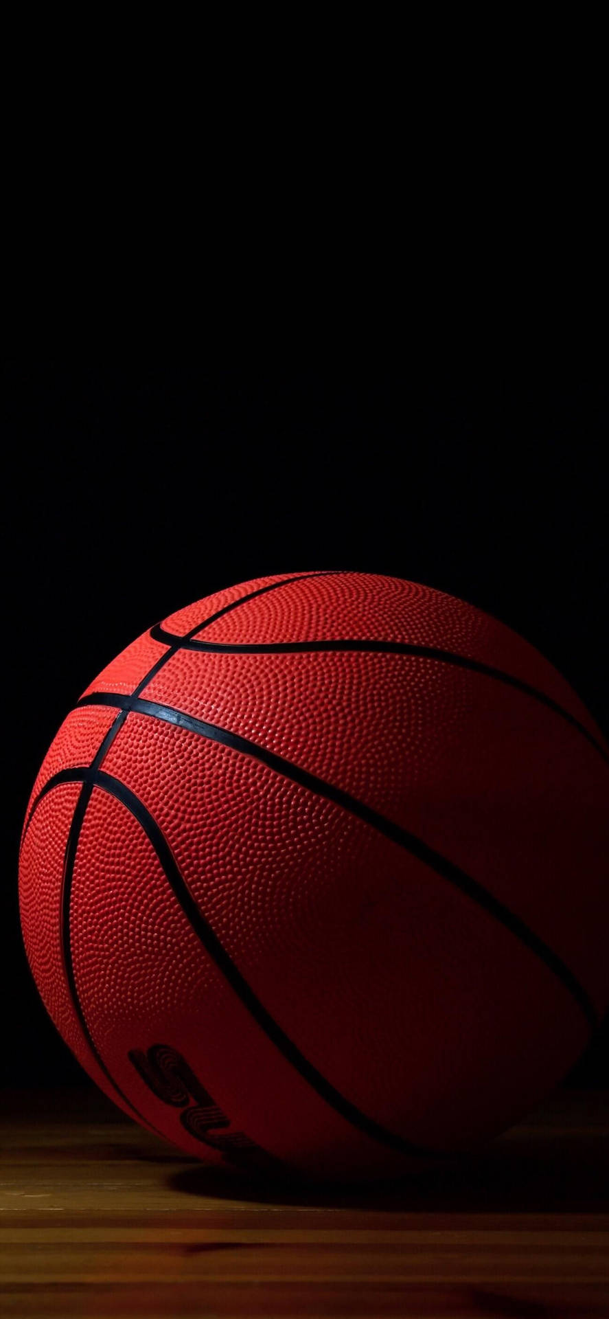 Basketball On The Hardwood Floor Sports Iphone Background