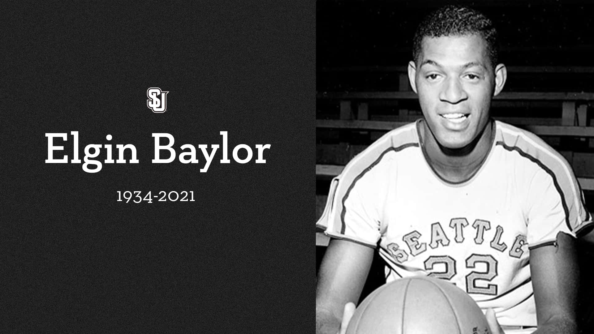 Basketball Player Elgin Baylor Background