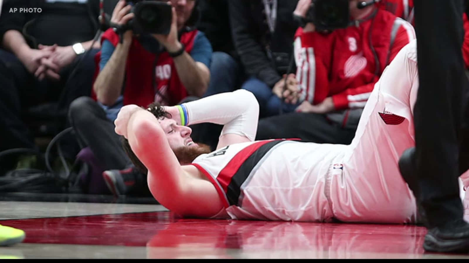 Basketball Player Jusuf Nurkic Injured Leg