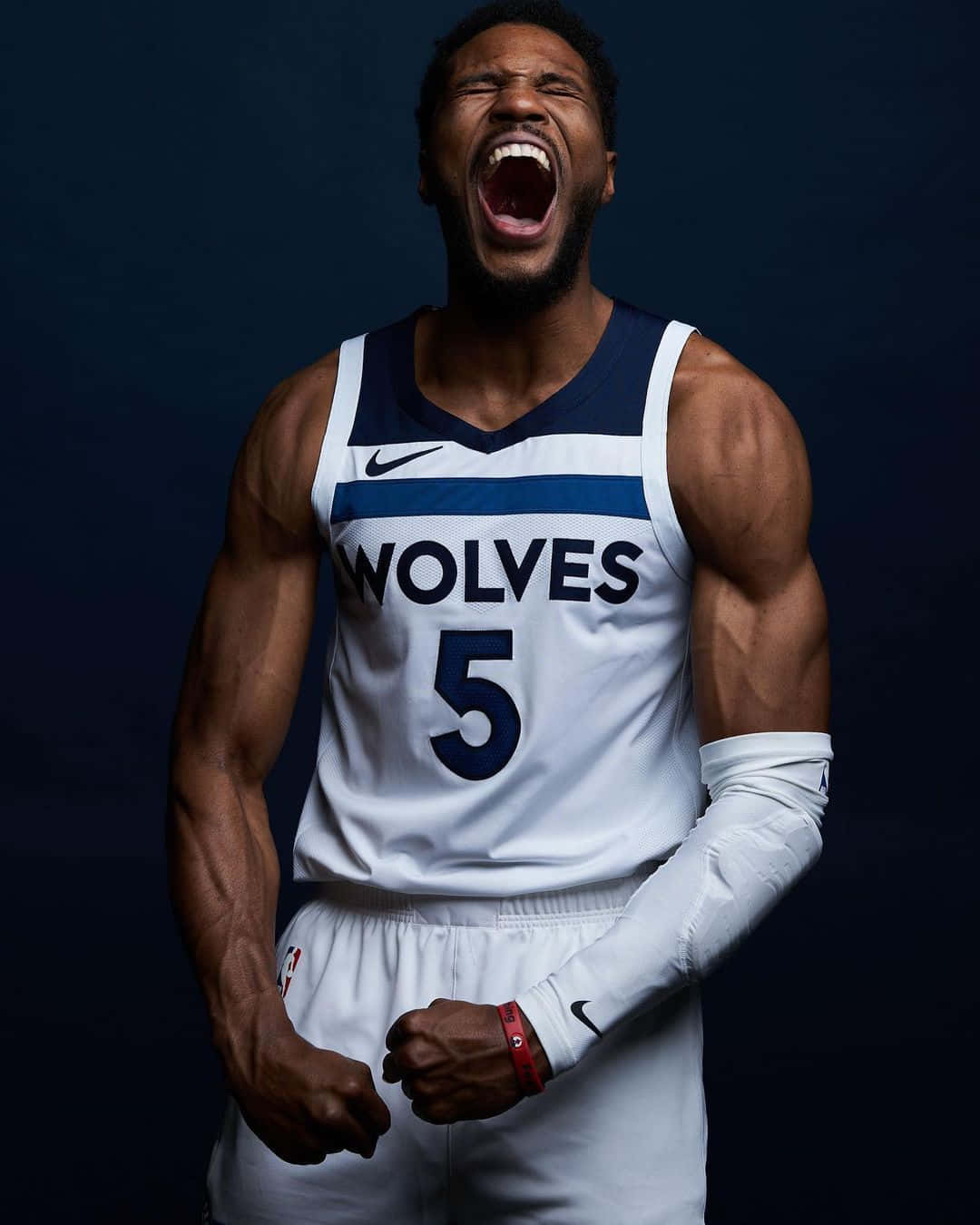 Basketball Player Malik Beasley Portrait Background