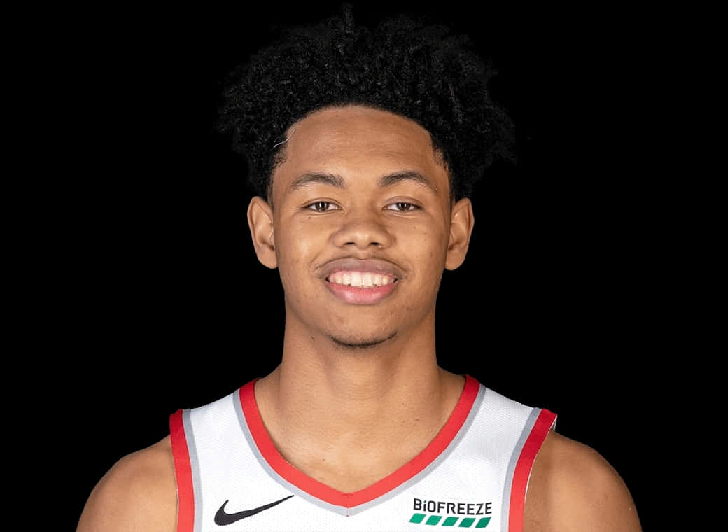 Basketball Player Portrait Anfernee Simons Background