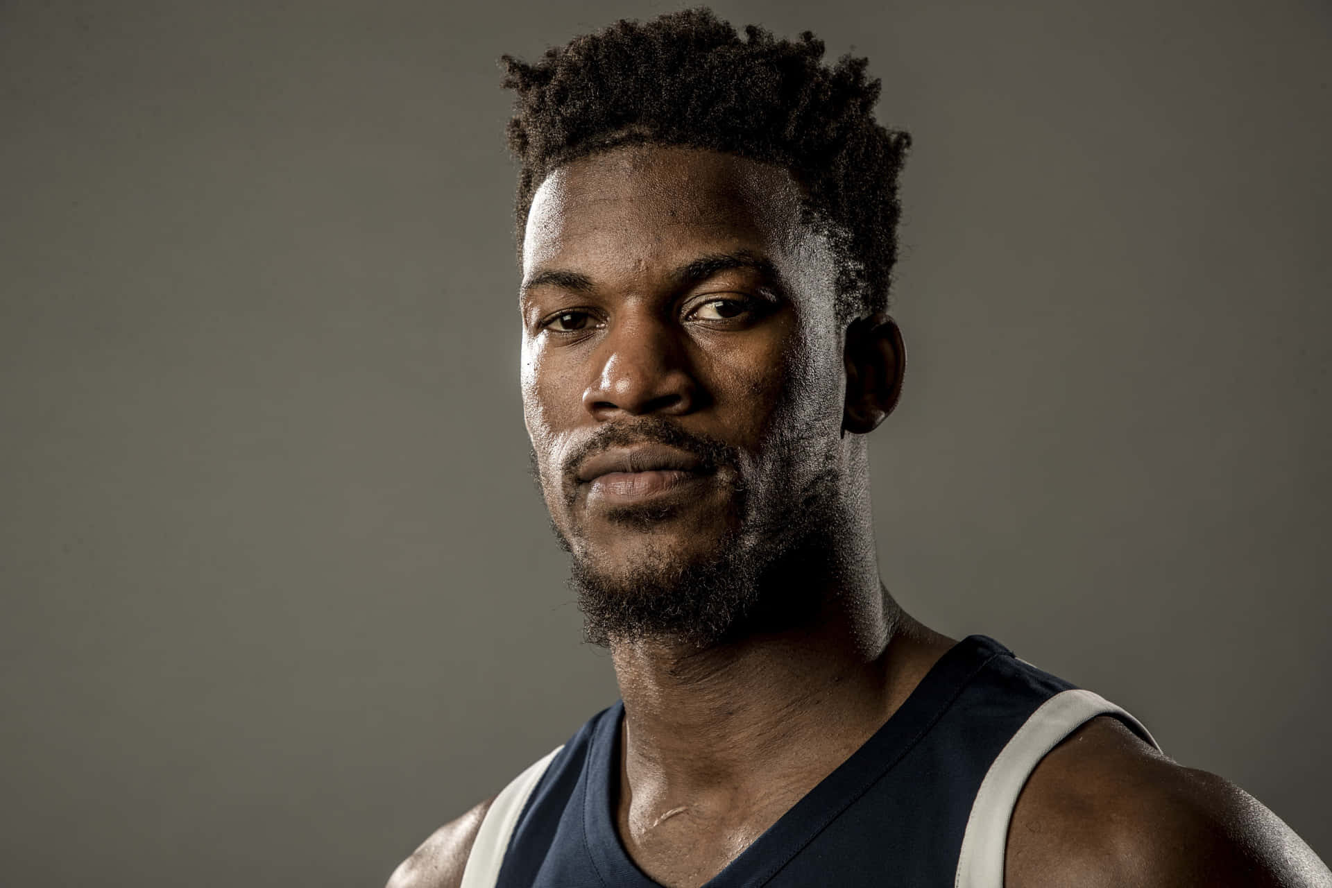 Basketball Player Portrait Jimmy Butler Background