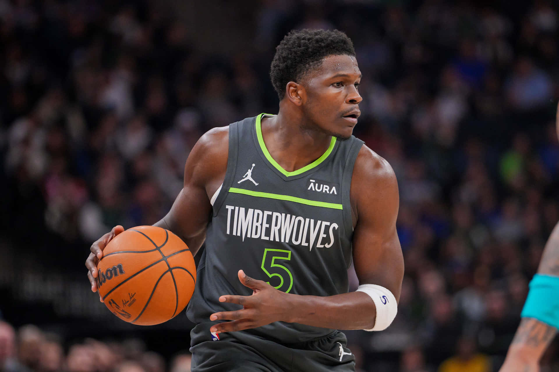 Basketball Playerin Action Timberwolves