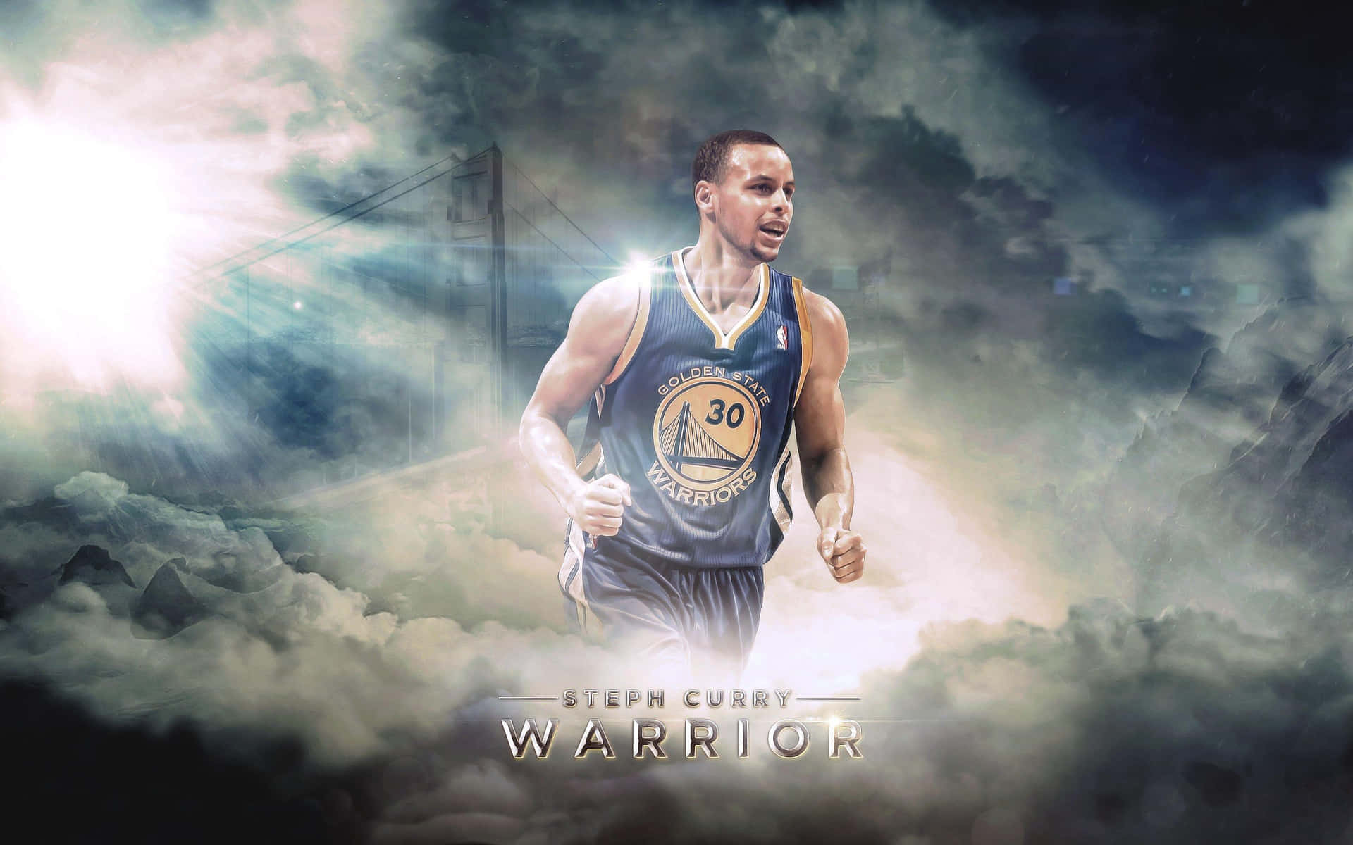 Basketball Warriorin Action Background