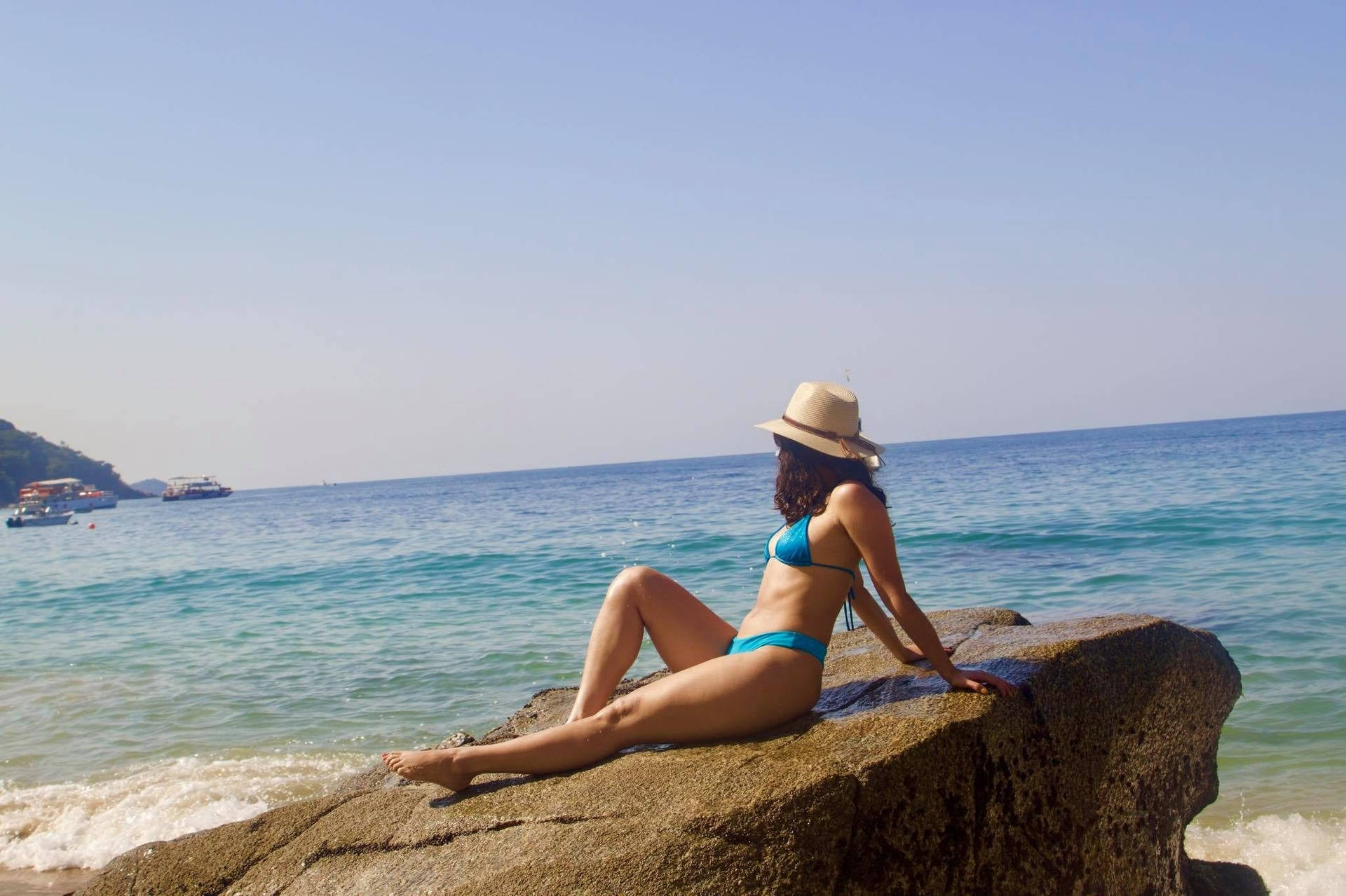 Basking Latina Girl