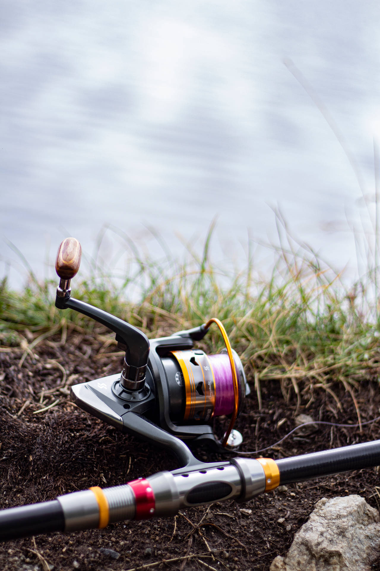 Bass Fishing Rod Background