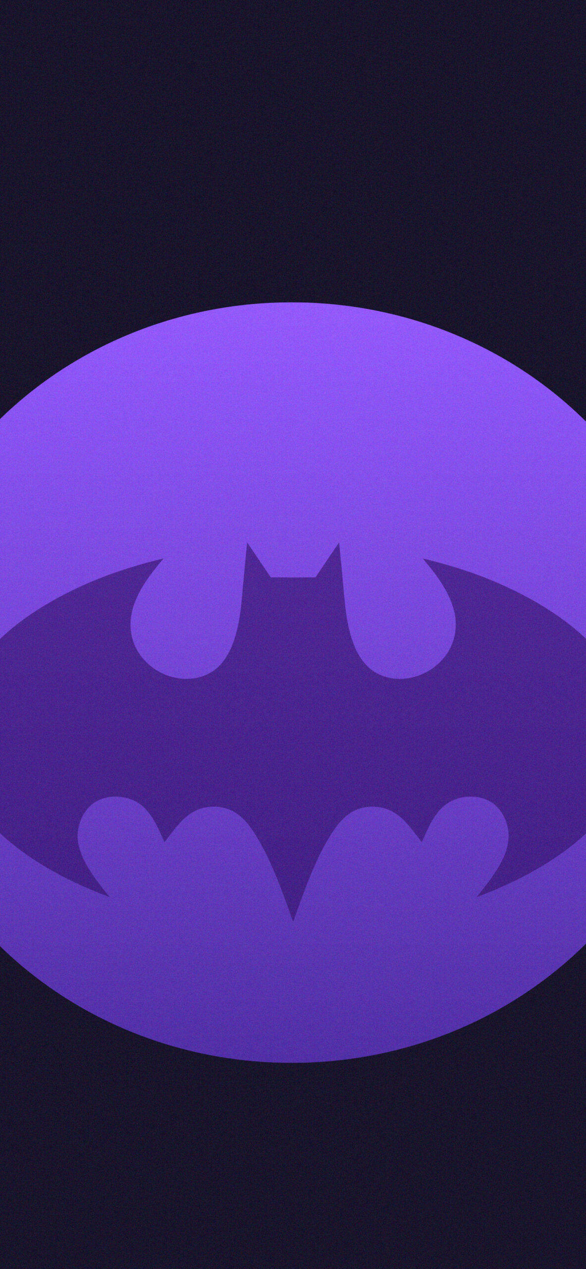 Bat Signal Dark Purple And Black Background