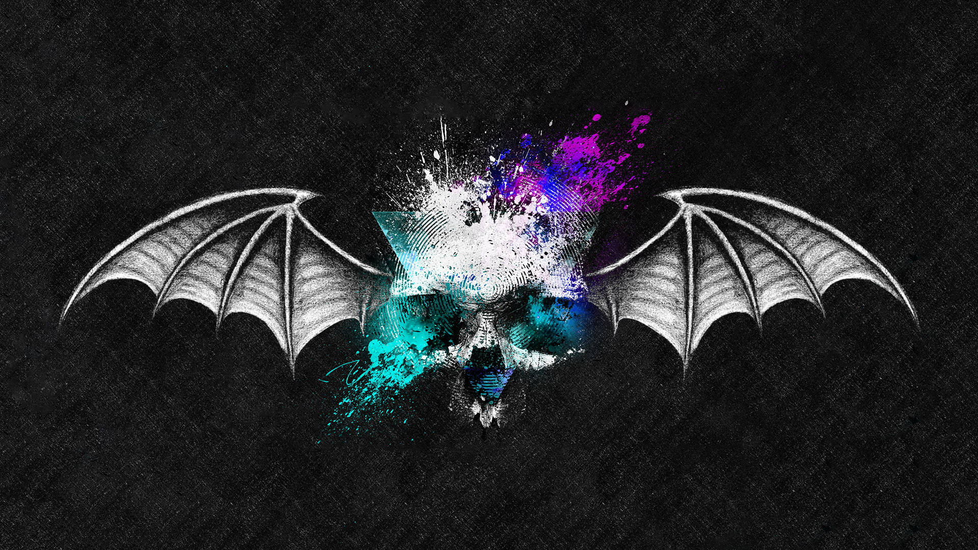 Bat Wings Abstract Art Background