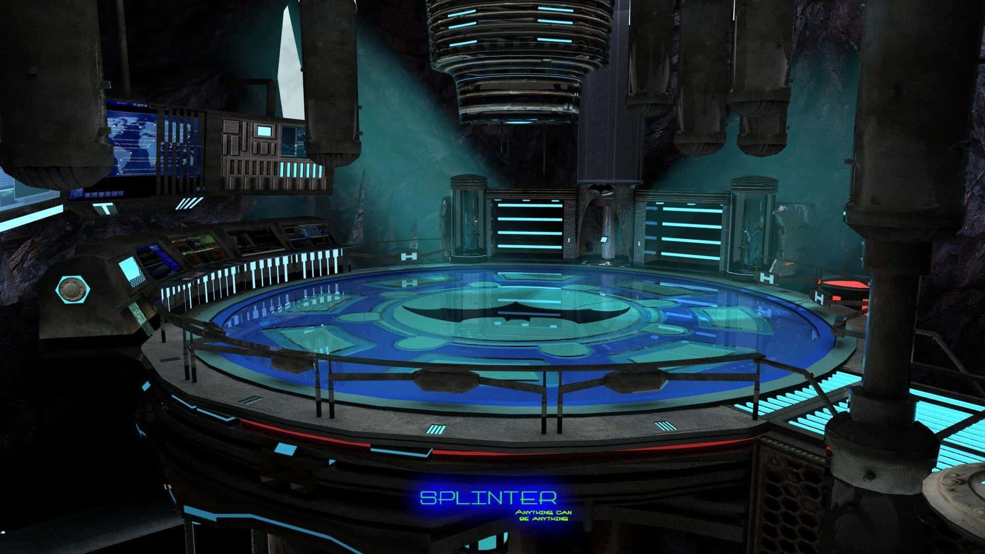 Batcave Bat Logo Background
