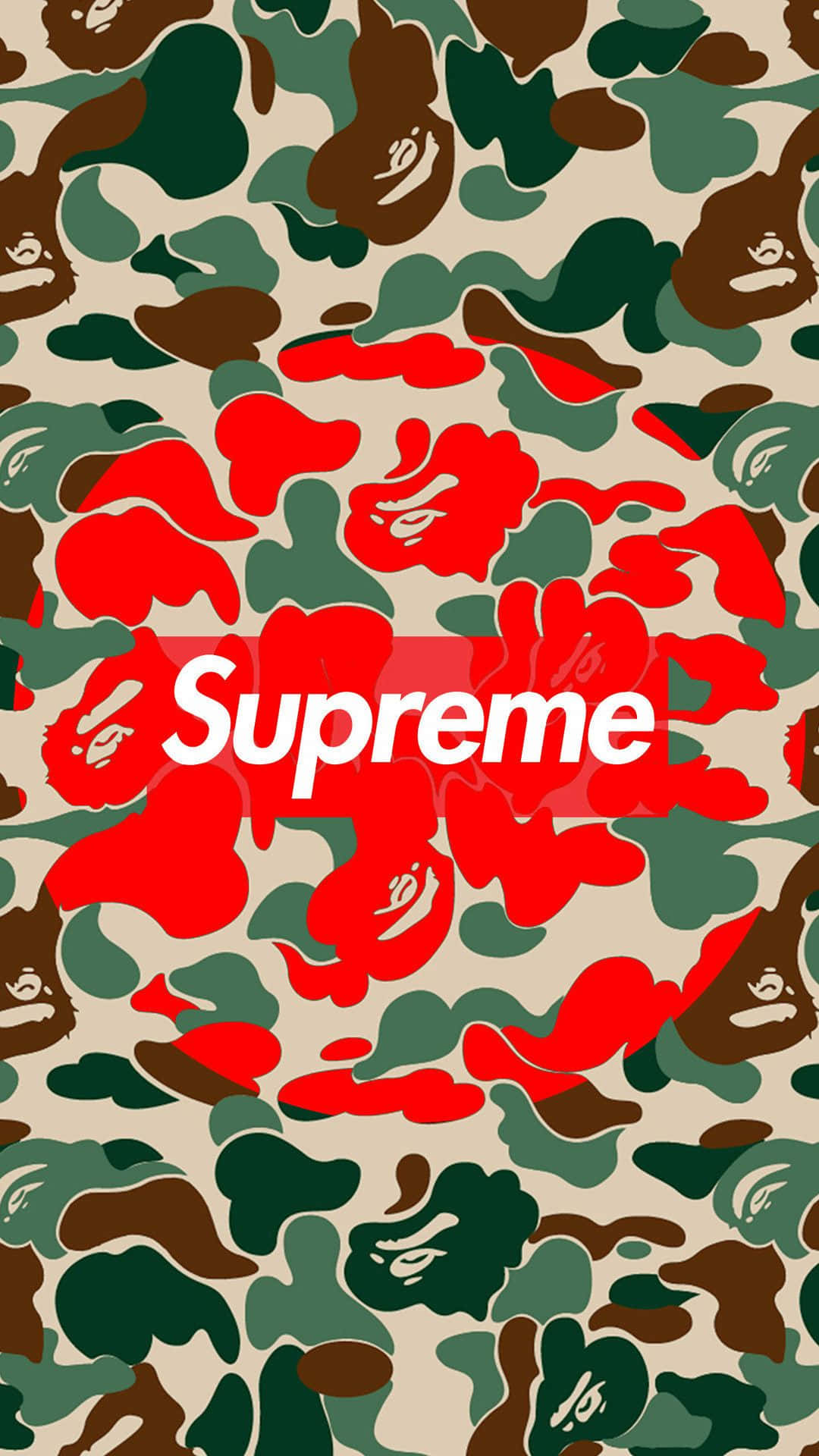 Bathing Ape Camouflage Pattern Supreme Iphone
