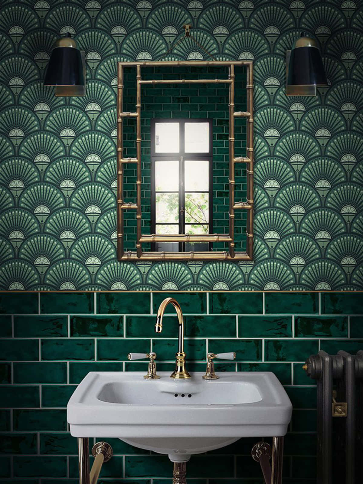 Bathroom Green Tiles