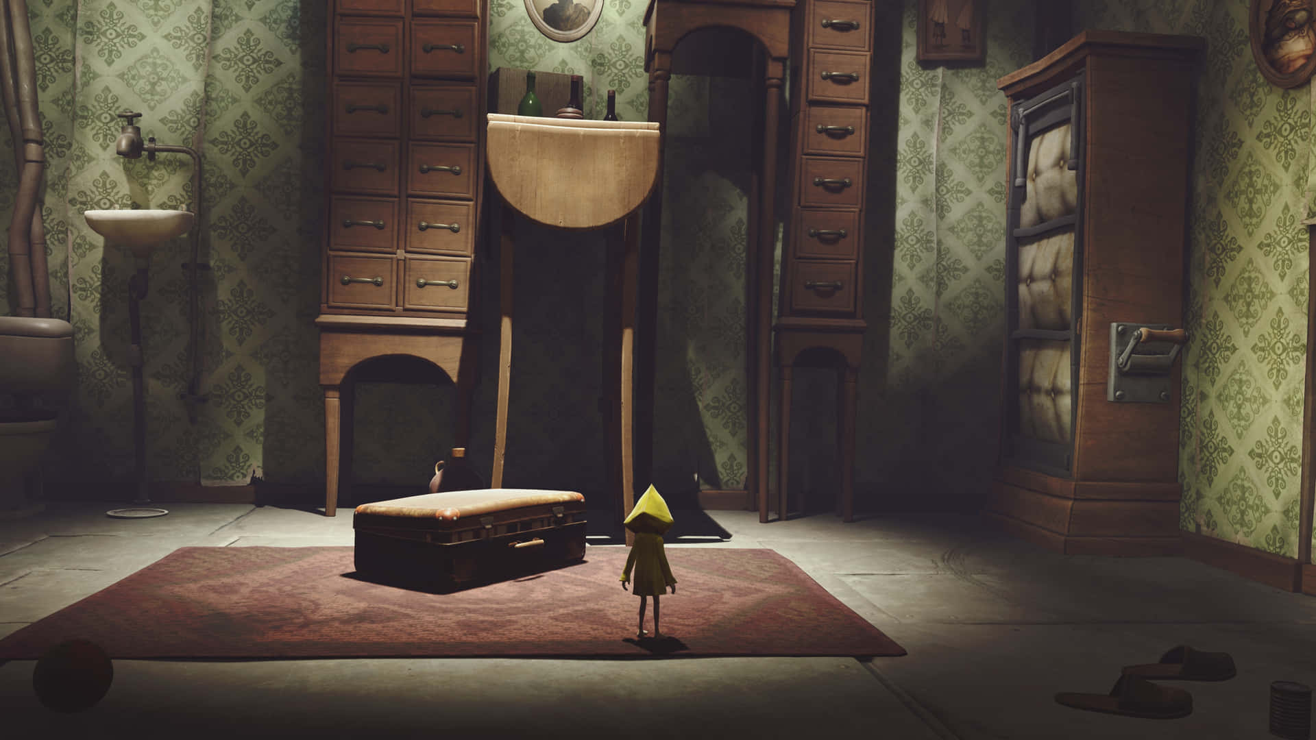 Bathroom In Little Nightmares 4k Background