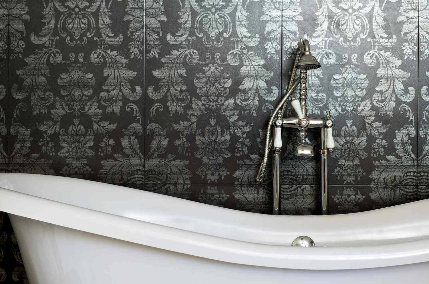 Bathtub Black Artistic Wall Background