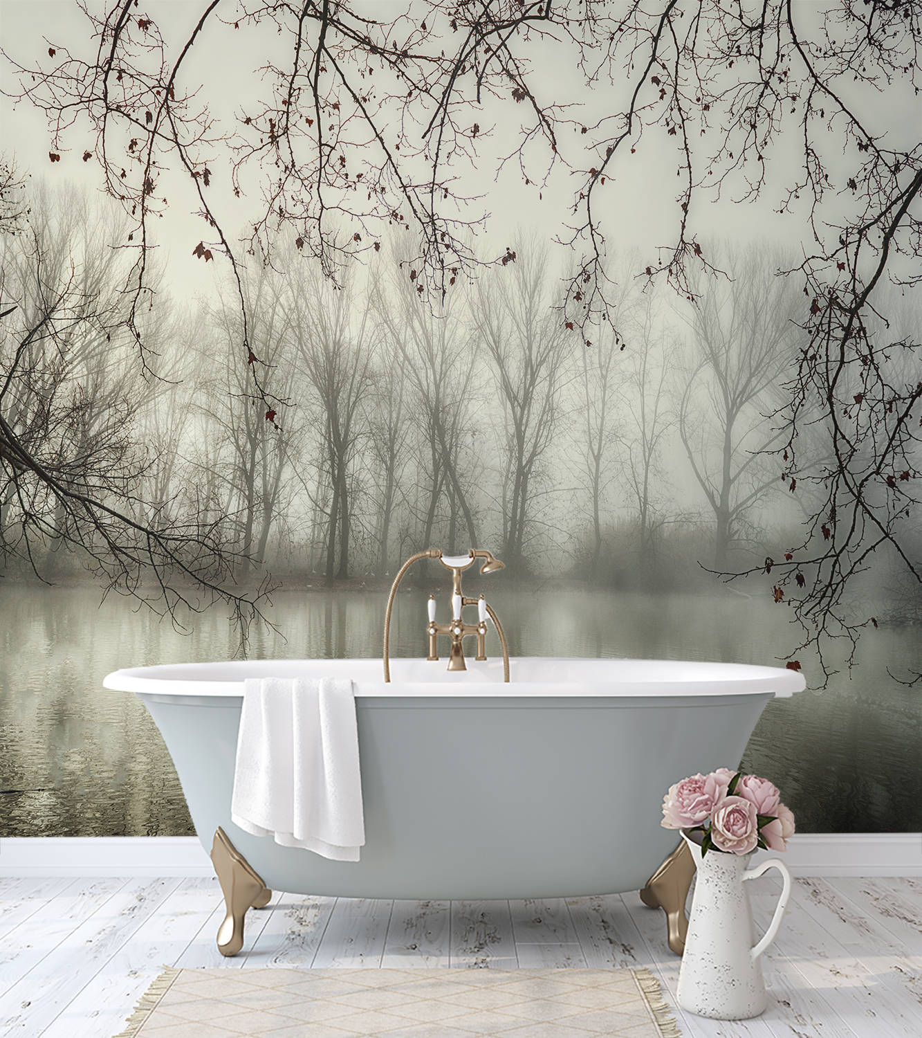 Bathtub Lake Style Wallpaper Background