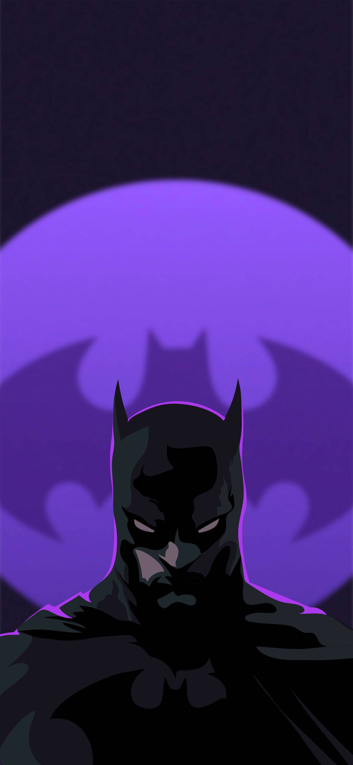 Batman Abstract Dark Purple And Black Background