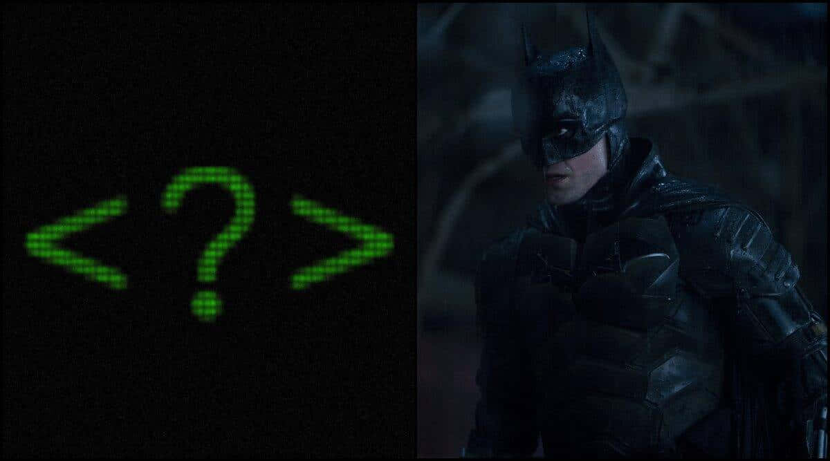 Batman And A Green Code Background