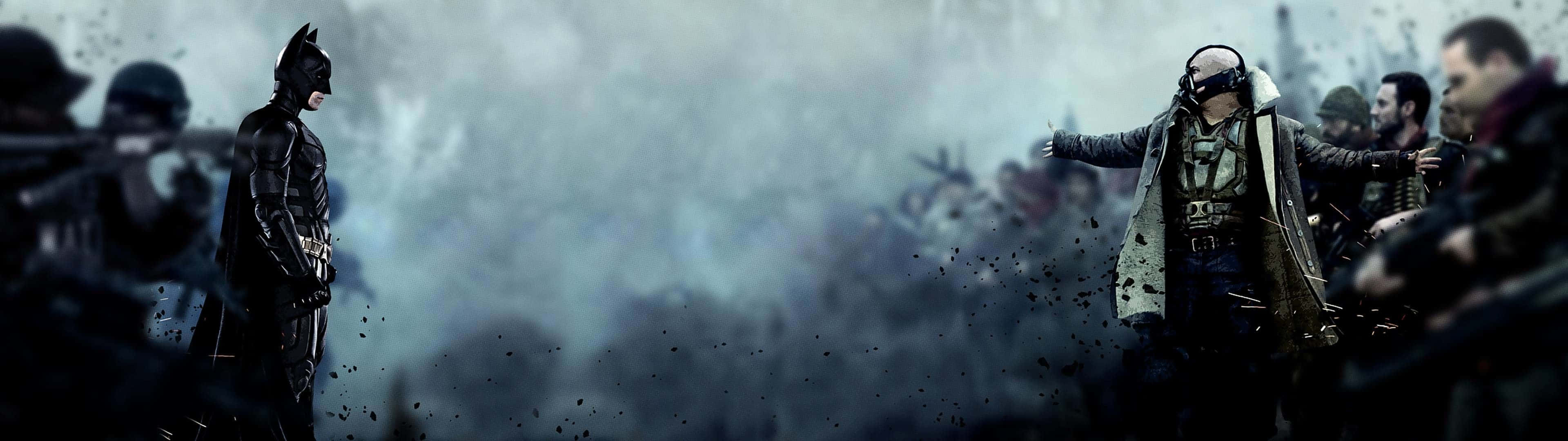 Batman And Bane In The Dark Knight Rises Background