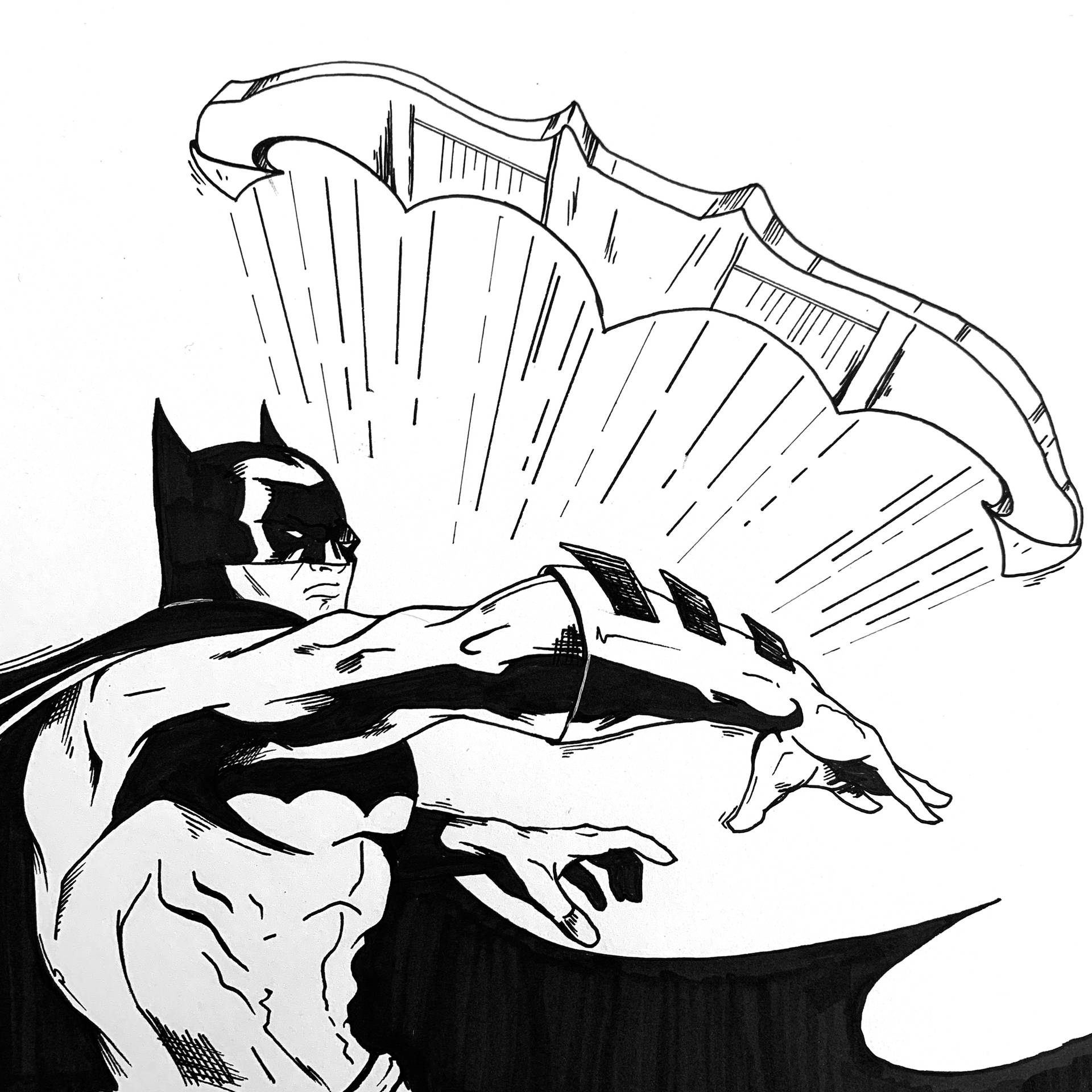 Batman And His Boomerang Background