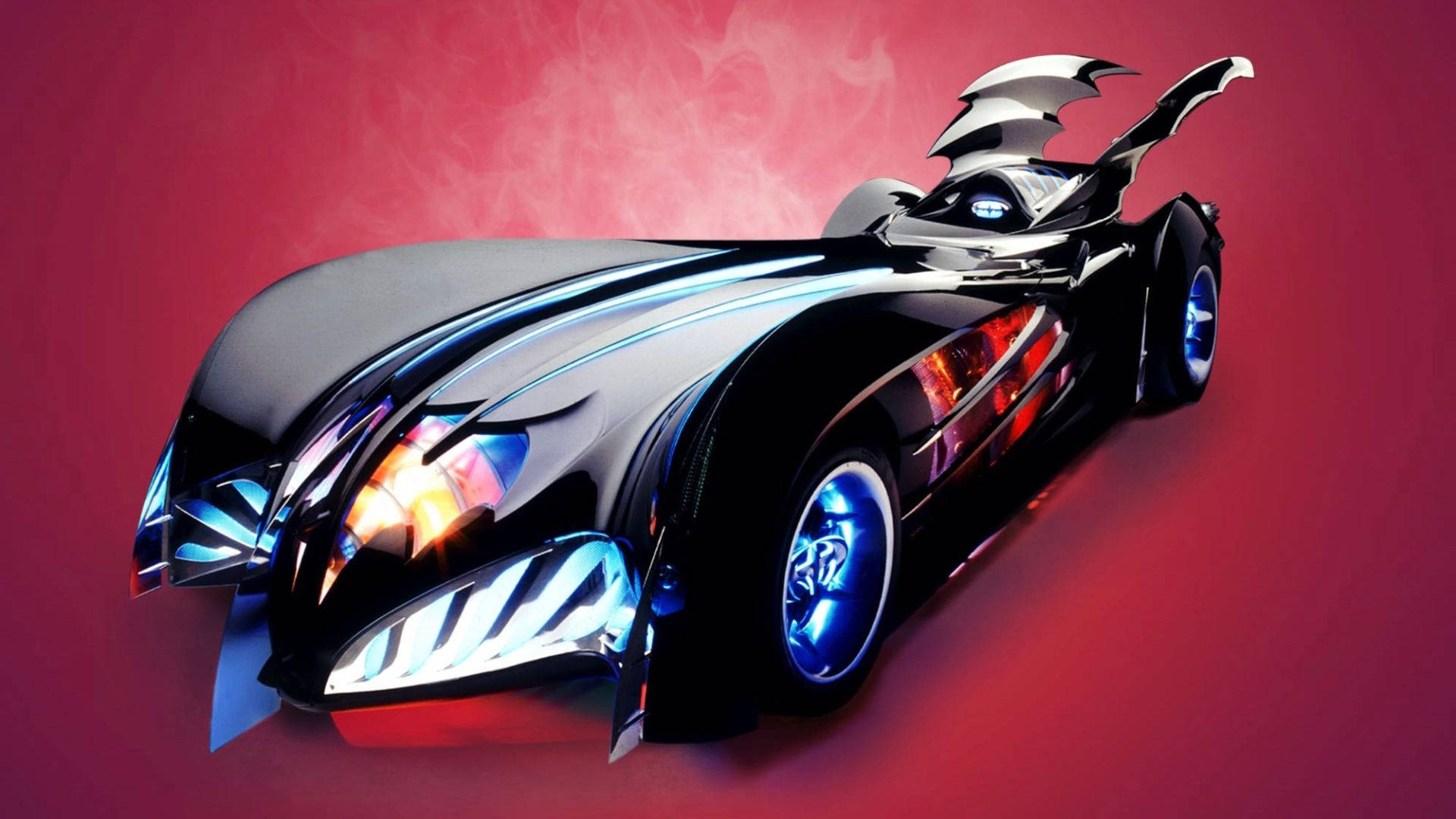 Batman And Robin Batmobile Background