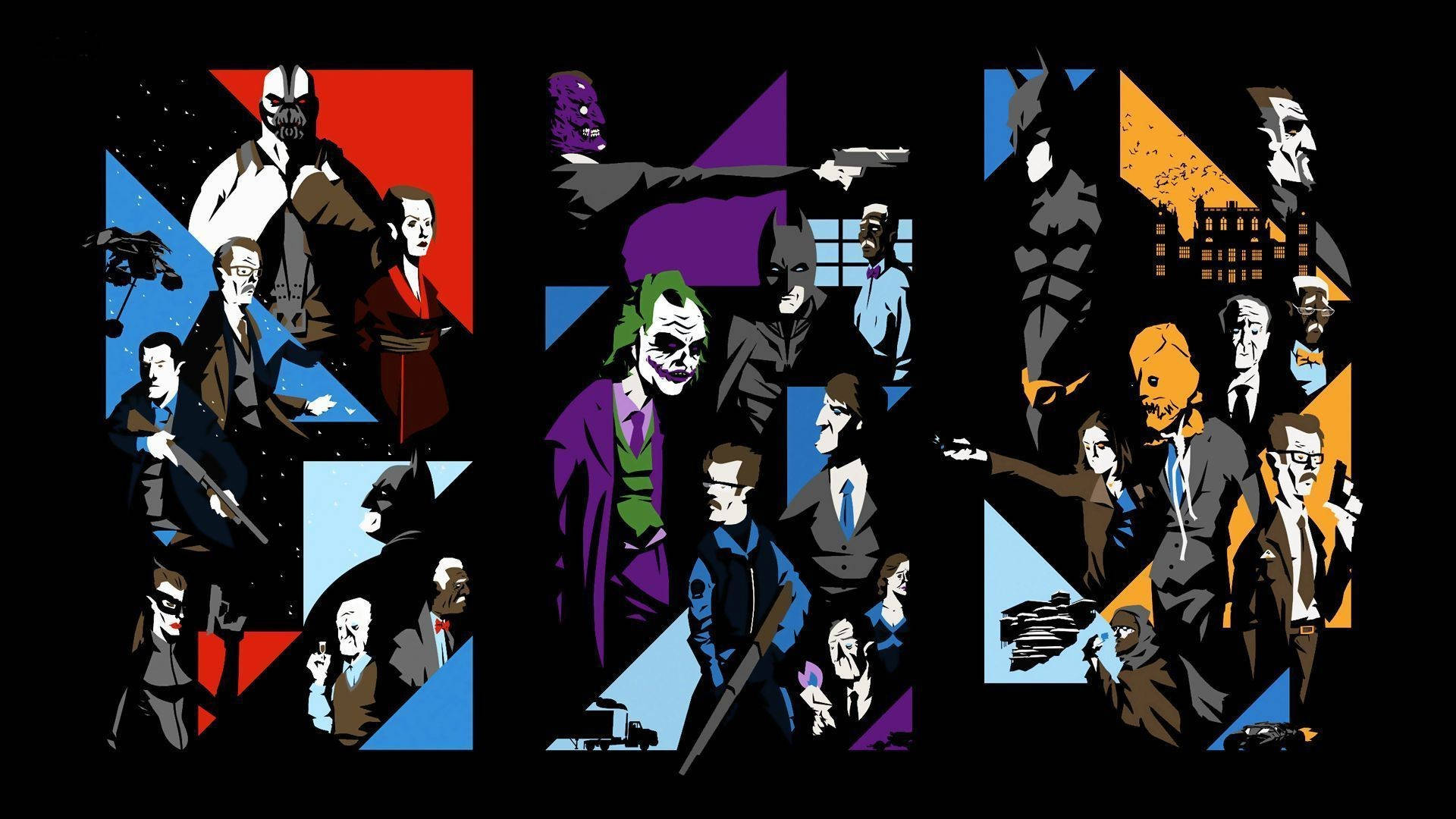 Batman Animated Series And Joker Desktop Background