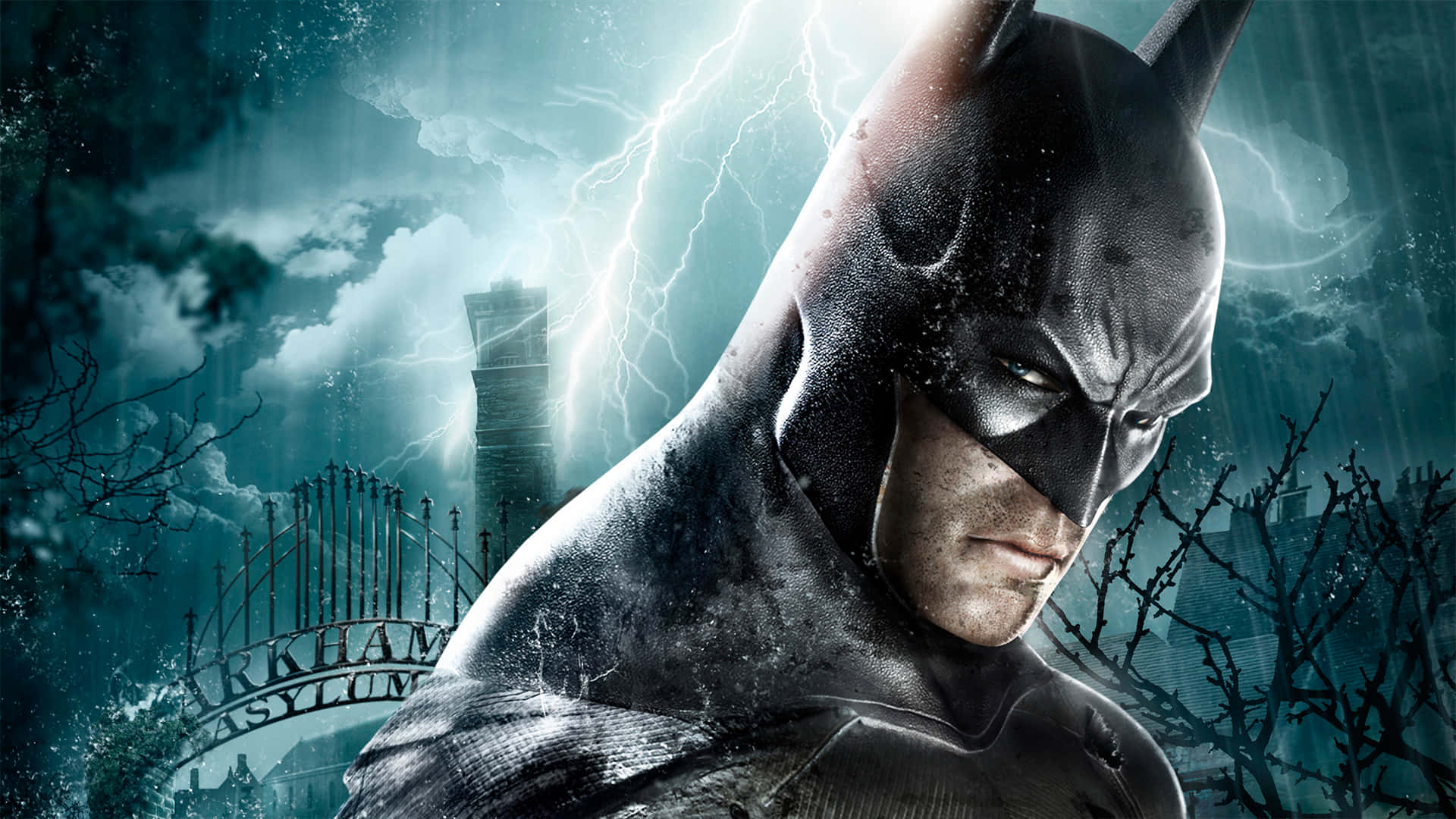 Batman Arkham Asylum Promotional Art Background