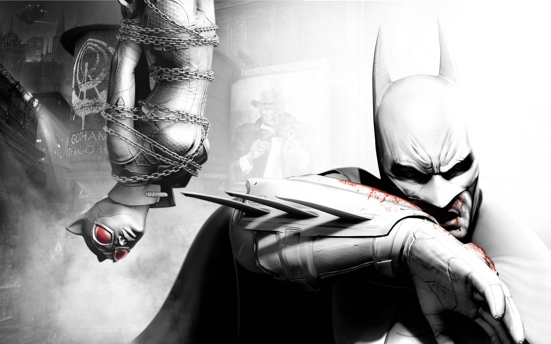 Batman Arkham City Catwoman Hanging