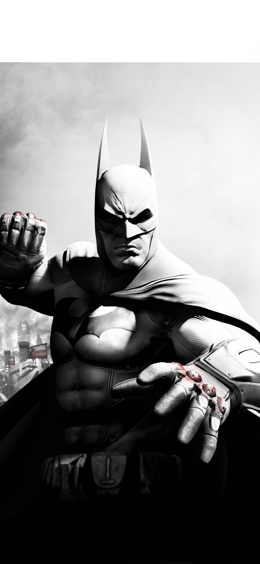 Batman Arkham Iphone With Bloodied Knuckles