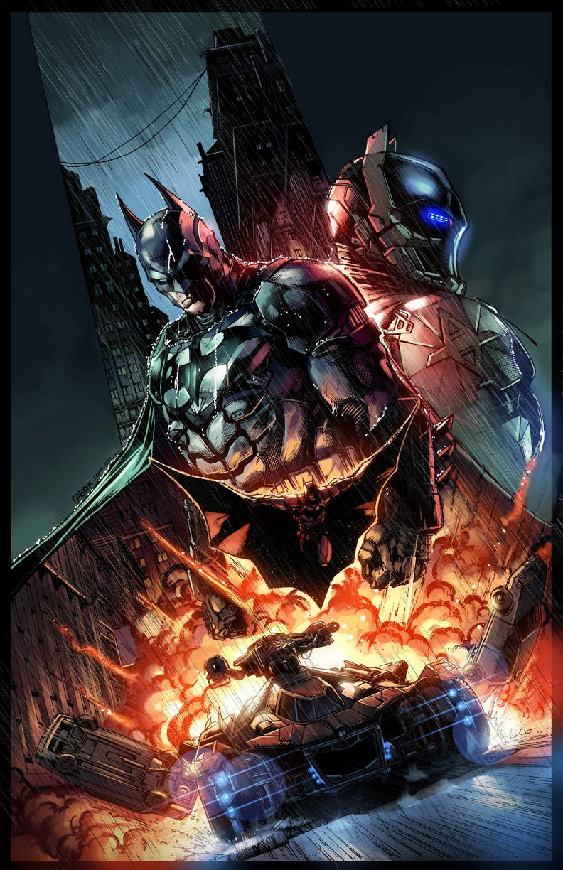 Batman Arkham Knight Iphone Comic Art Background