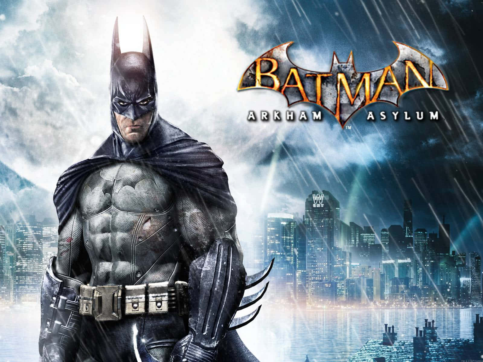 Batman At The Edge Of Arkham Asylum Background