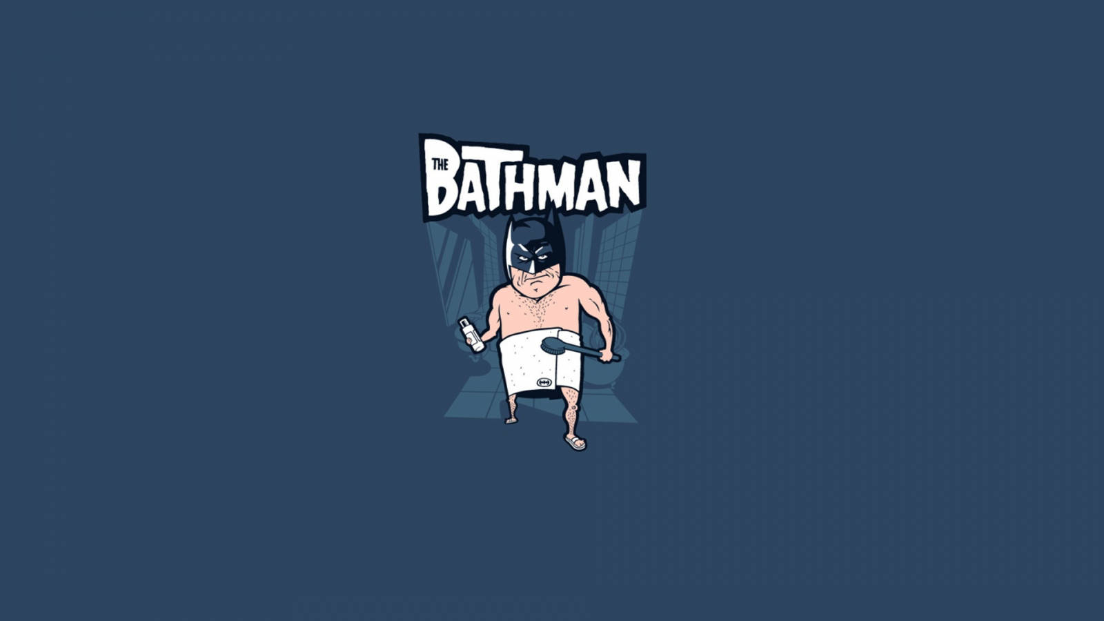 Batman Bath Funny Desktop Background