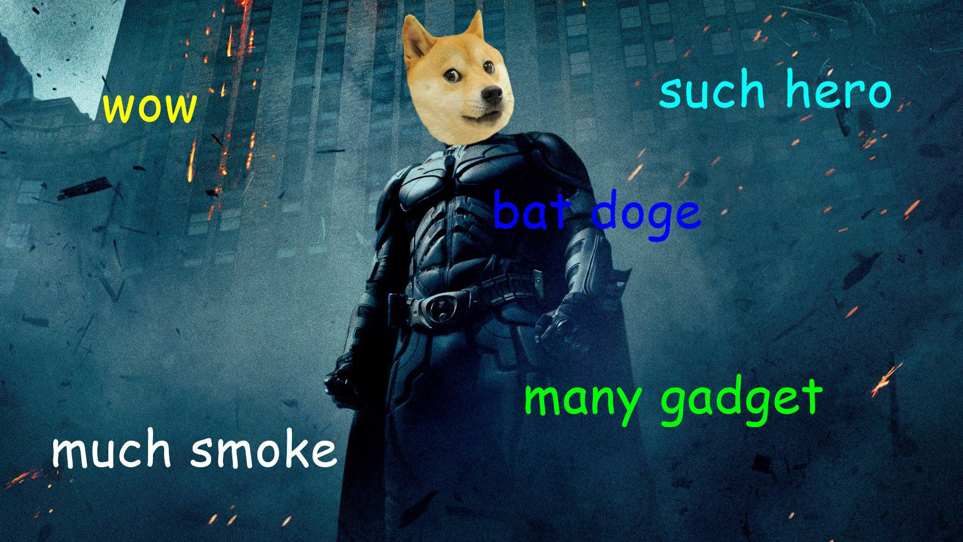 Batman Becomes Doge Background