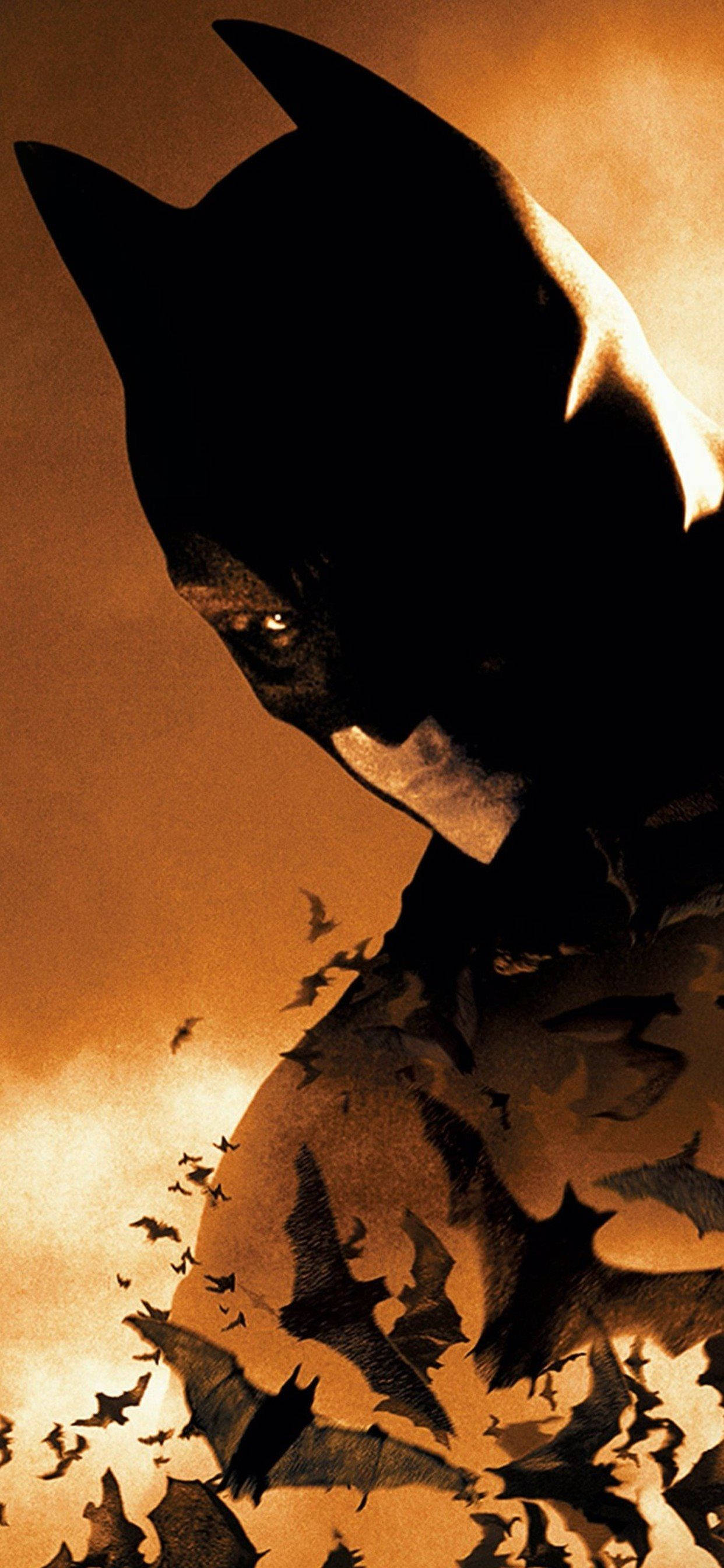 Batman Begins Sepia Iphone X Background