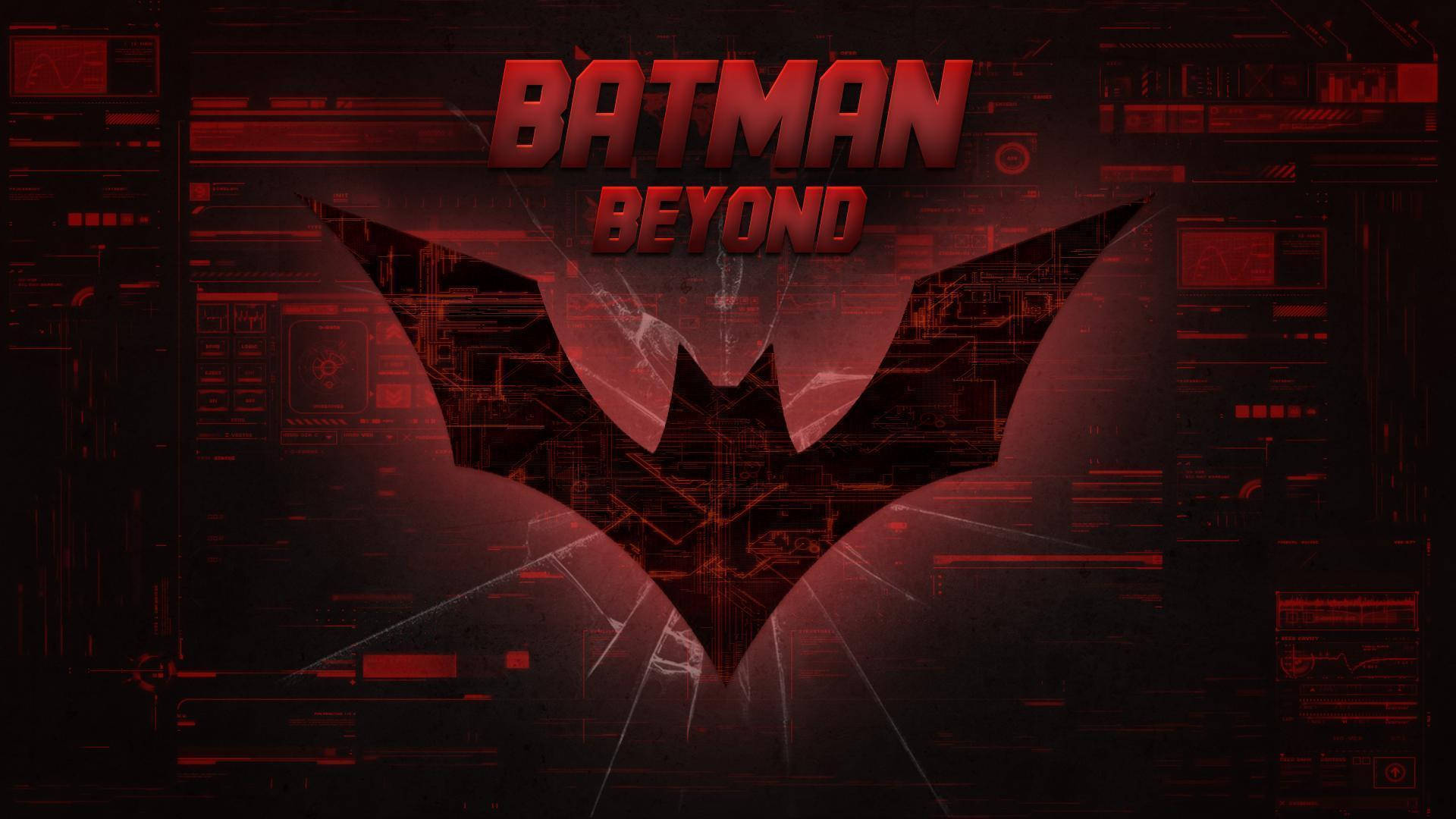 Batman Beyond Red Symbol Background