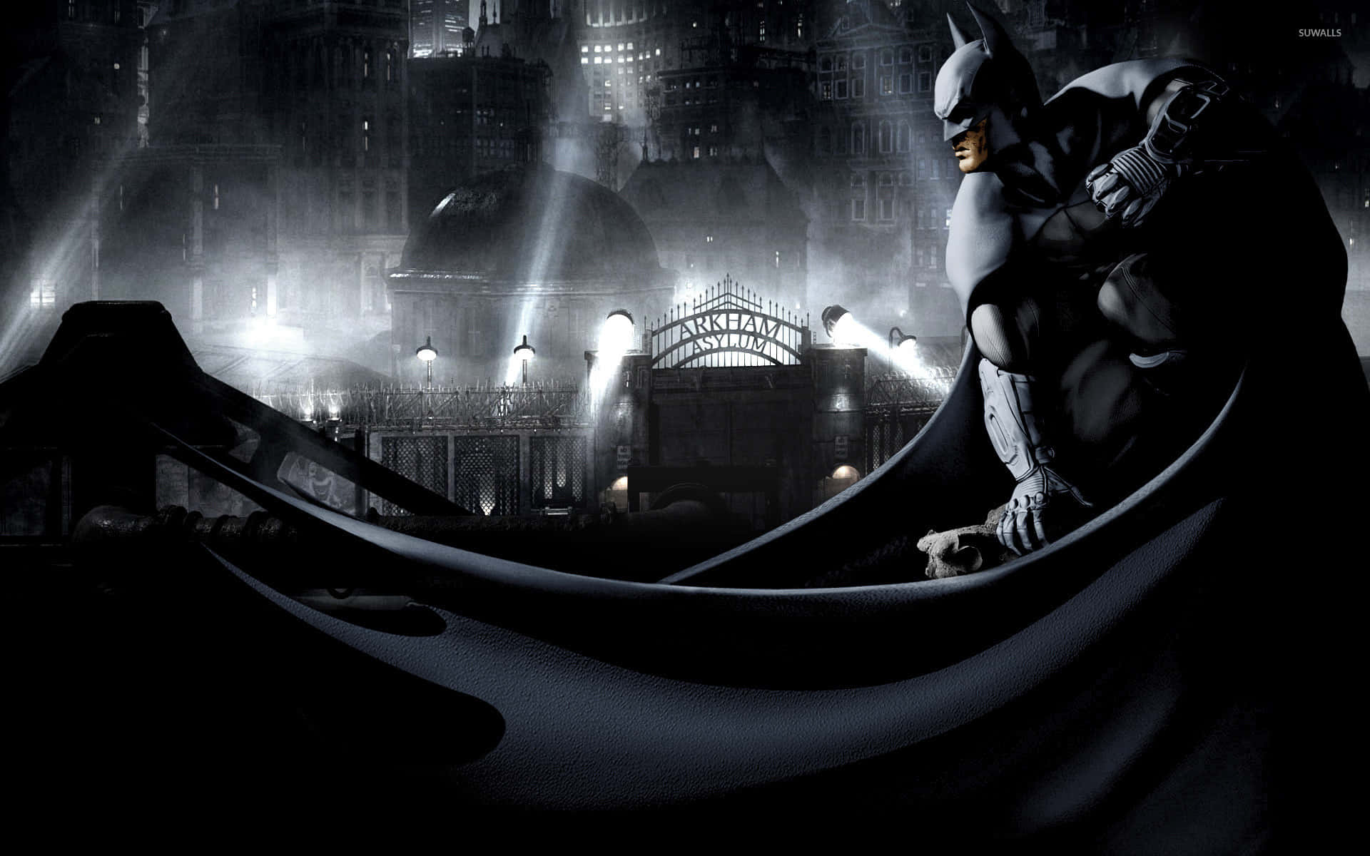 Batman Brooding Over Arkham City
