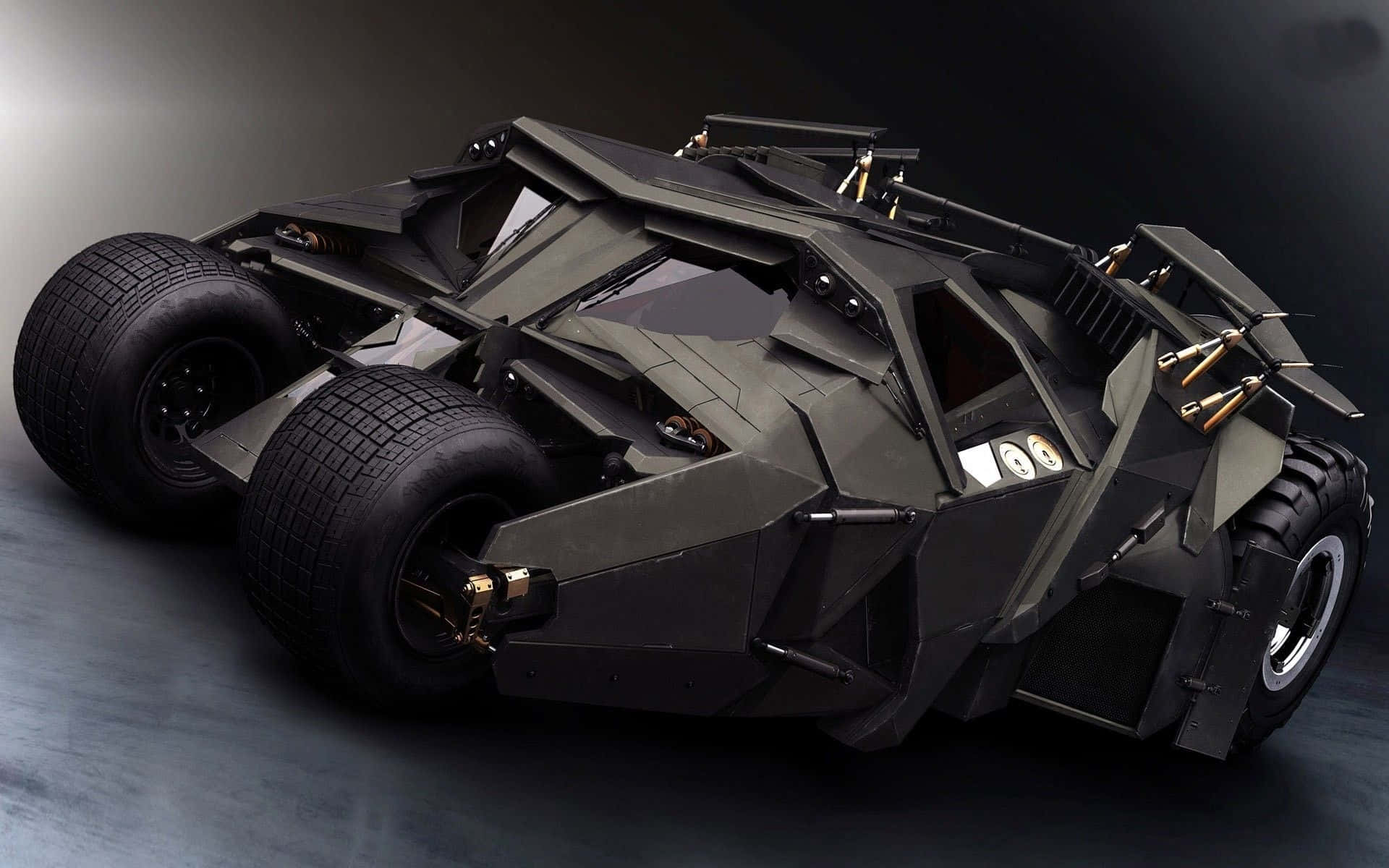 Batman Car Metallic Parts Background
