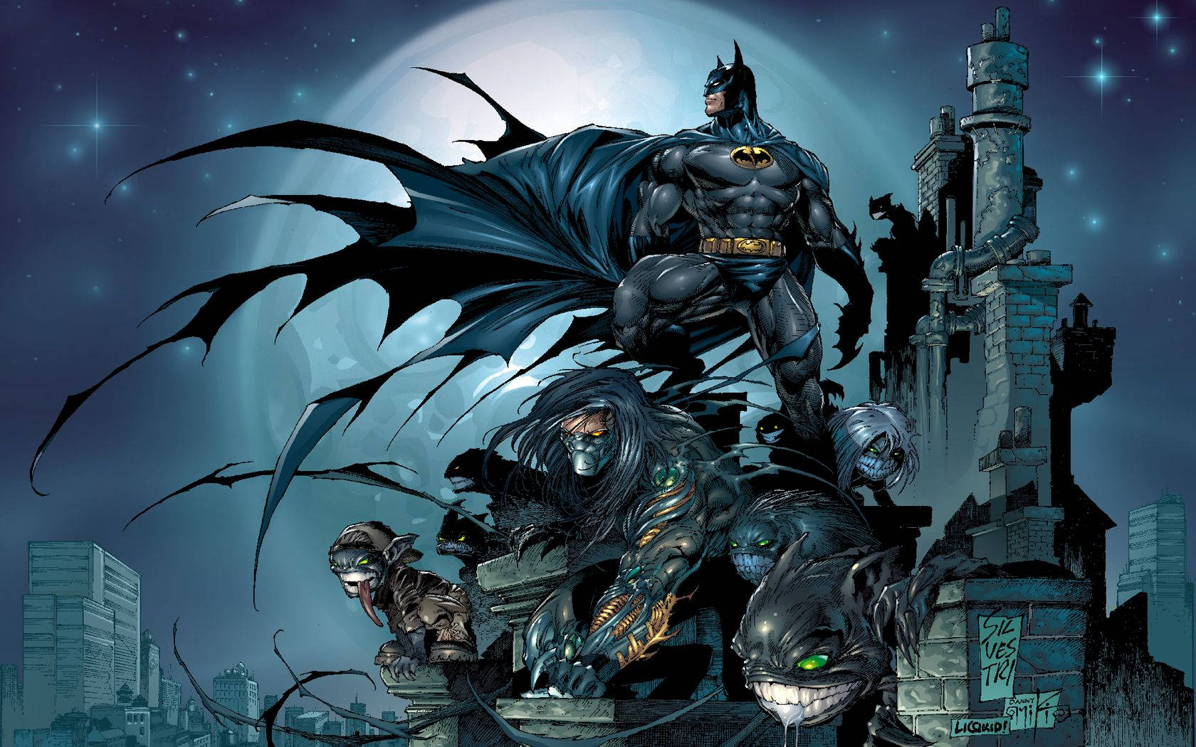 Batman Comics Drawing Background