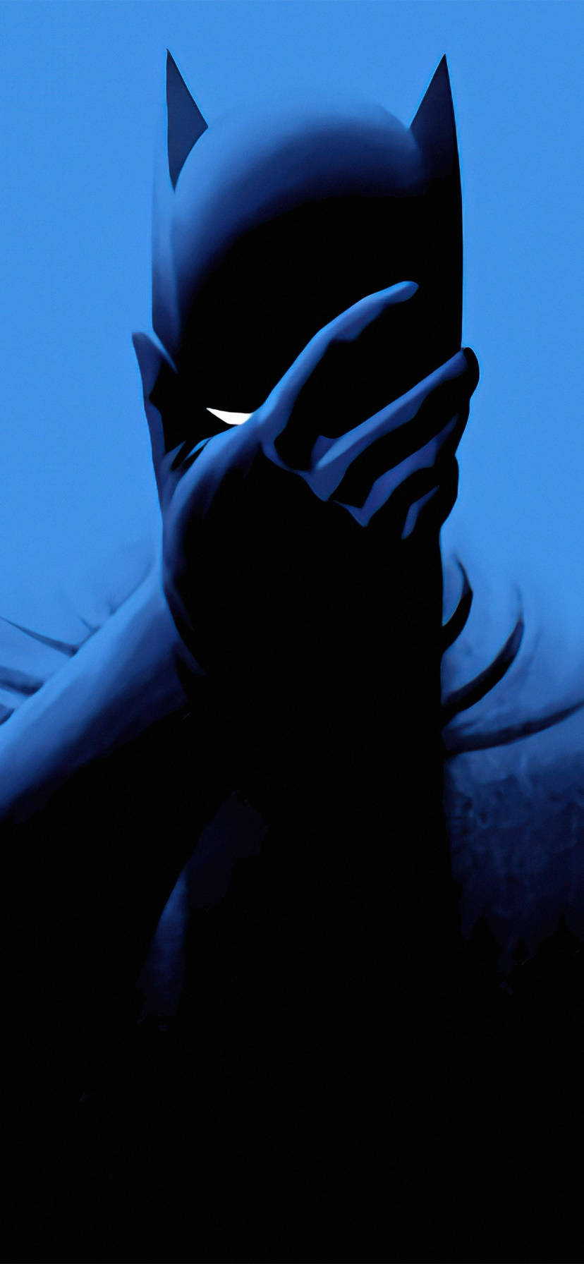 Batman Covered Face Animated Mobile Background