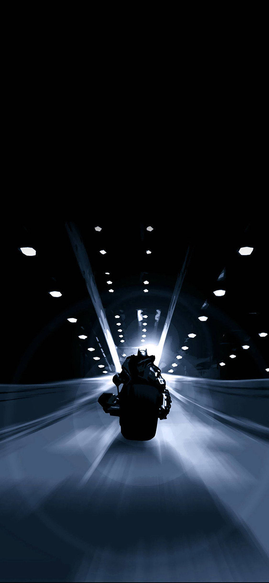 Batman Driving A Motorcycle Iphone X Background