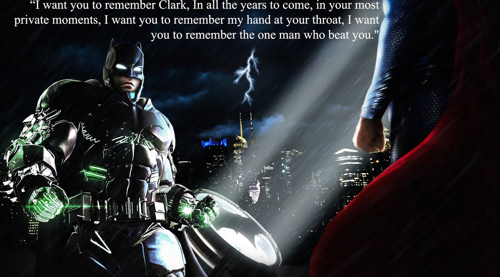 Batman Fighting Superman Quotes Background