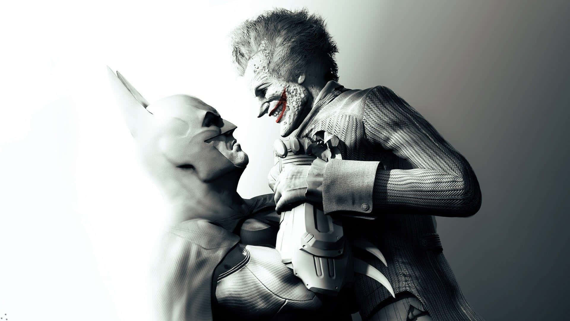 Batman Fights His Way Through Arkham Asylum Background