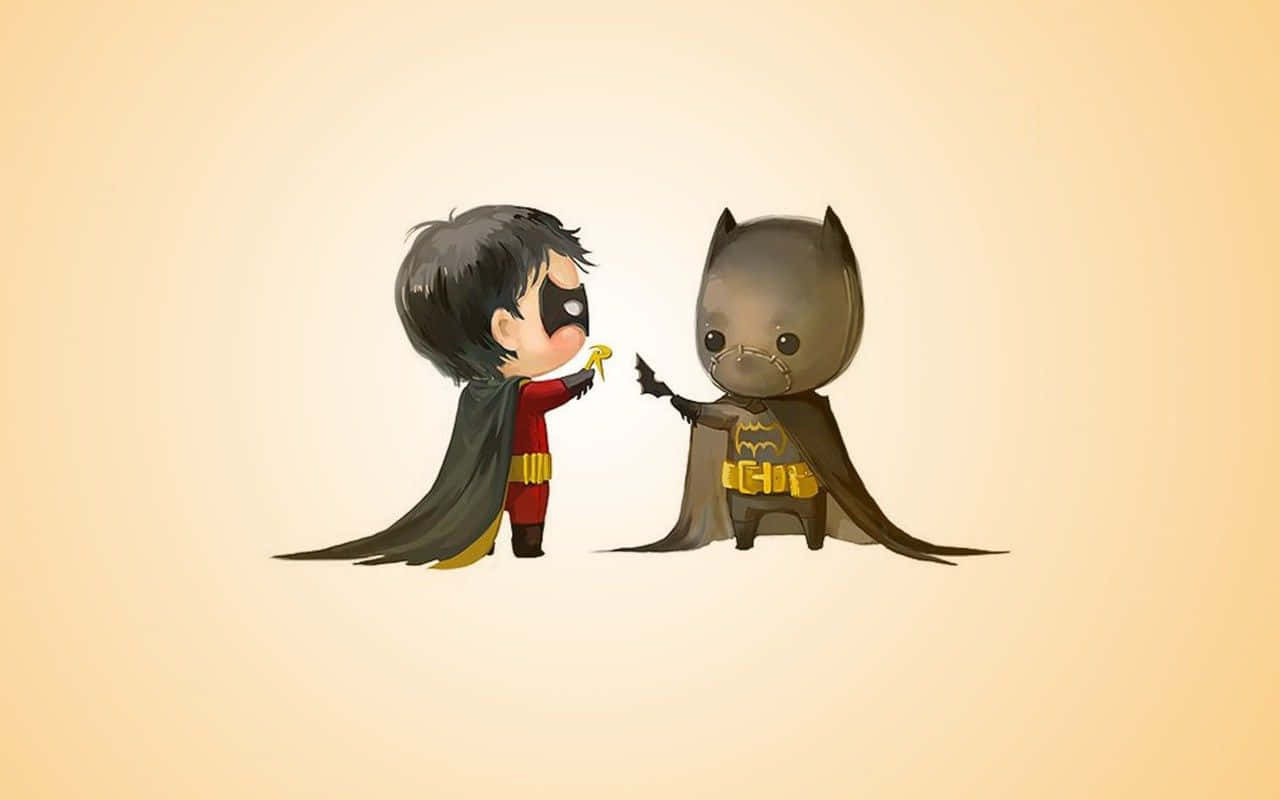 Batman Finds His Way On A Dark And Mysterious Night Background