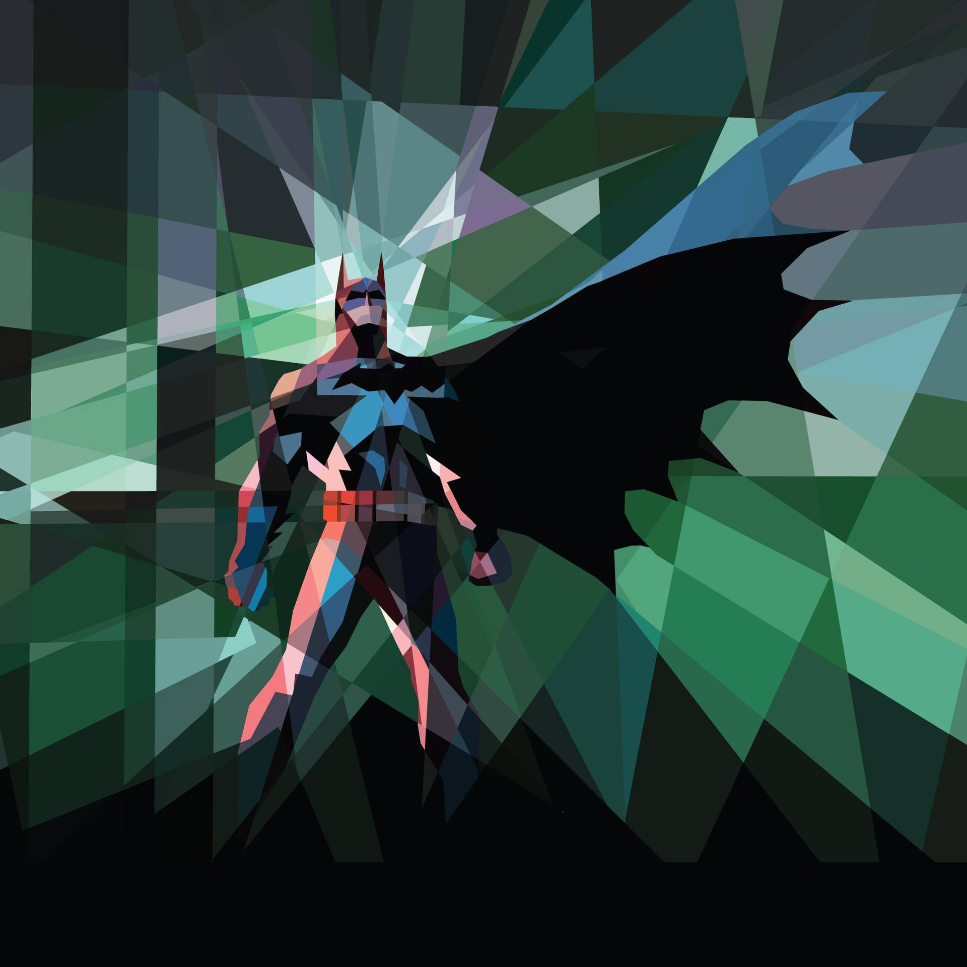 Batman Geometric Art Background
