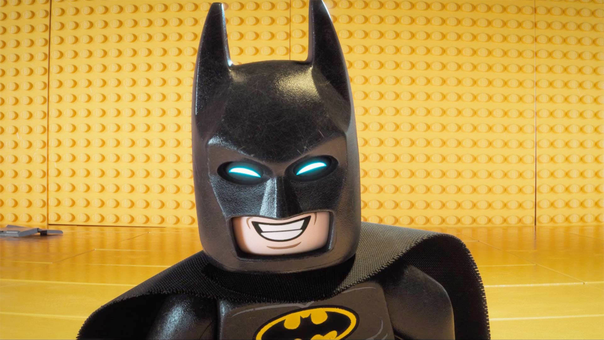 Batman Grinning In The Lego Batman Movie